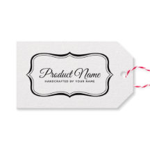 Plantilla de etiqueta de producto de borde elegant