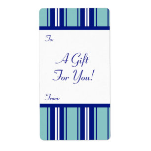 Plantilla de etiqueta de regalo Para/De personaliz