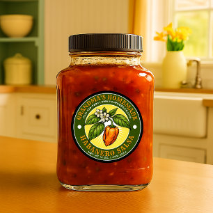 Plantilla de Etiqueta de Salsa de Habanero Calient