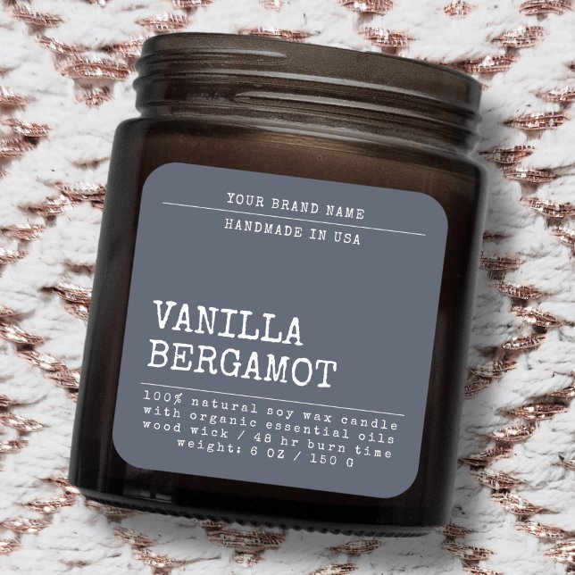 Plantilla de etiqueta de vela moderna para agregar (Subido por el creador)