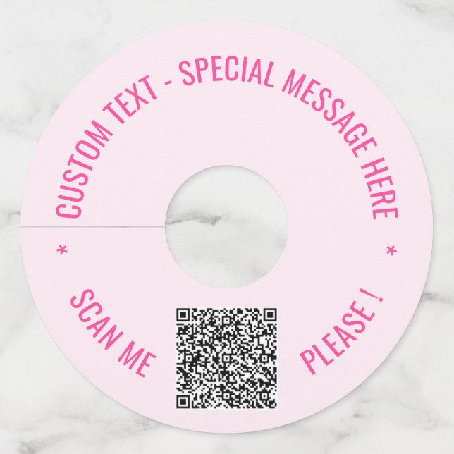 Plantilla de etiqueta de vidrio de vino de texto d (Anverso)