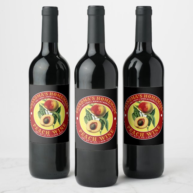 Plantilla de etiqueta de vinagre casera (Botellas)