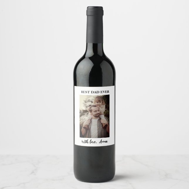 "Plantilla de etiqueta de vino Personalizado" (Anverso)