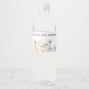 plantilla de etiqueta para botella de agua de cump
