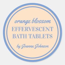 Plantilla de etiqueta para tabletas de baño eferve