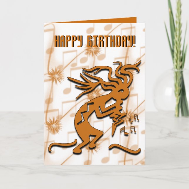 Plantilla de Feliz Cumpleaños Músico Bailarín Koko (Anverso)