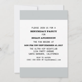 Plantilla de fiesta de cumpleaños para adultos