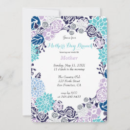 Plantilla de Fiesta de flor de color negro