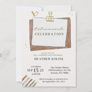 Plantilla de Fiesta de Jubilación de Profesores Ún