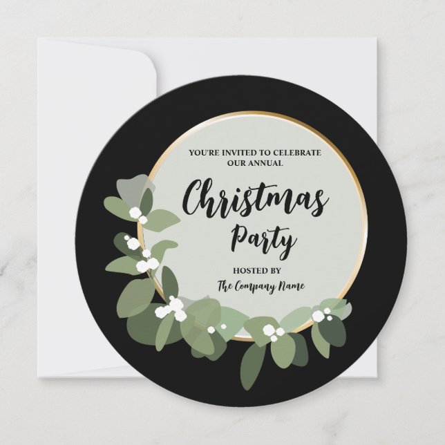 Plantilla de Fiesta de Navidades corporativos de v (Anverso)