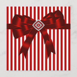 Plantilla de fiesta de raya blanca y roja elegante