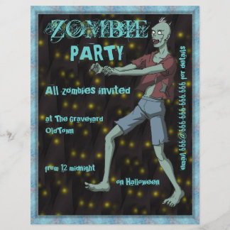 Plantilla de Fiesta zombie para