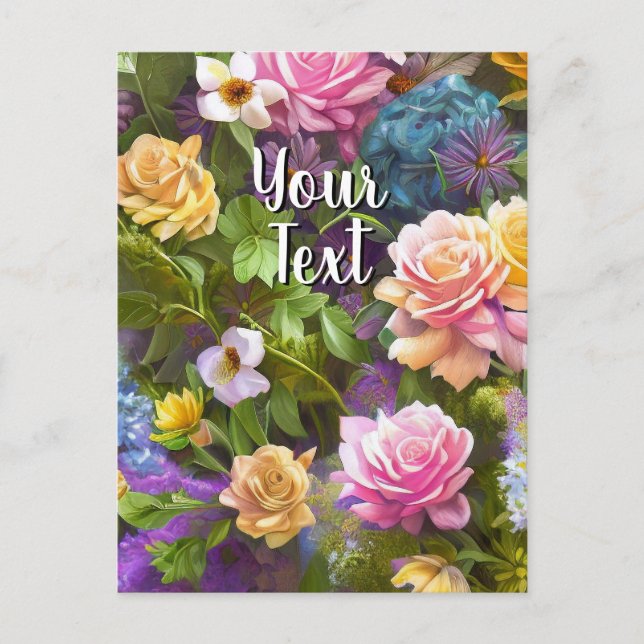 Plantilla de flores mixtas de texto 9 florines (Anverso)