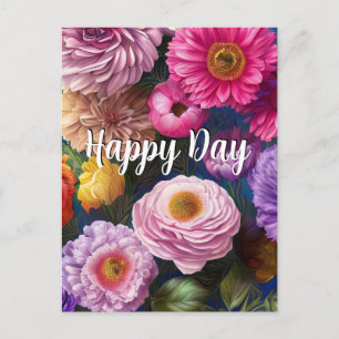 Plantilla de flores mixtas de texto personalizado 