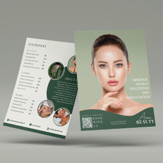 Plantilla de folleto de belleza de Elegant Spa & S