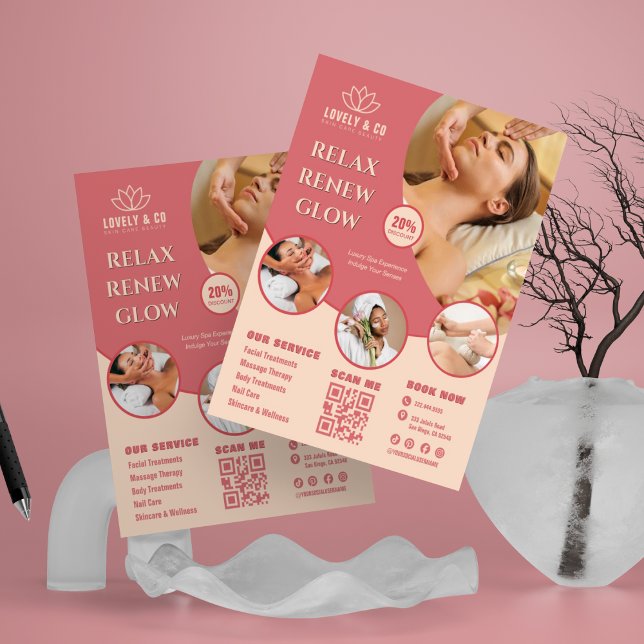Plantilla de folleto de belleza de Elegant Spa & S (Subido por el creador)
