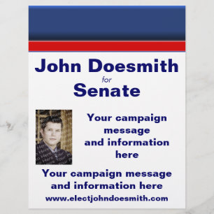 Plantilla de folleto de campaña electoral