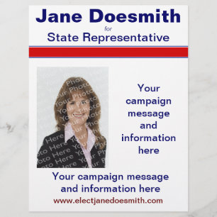 Plantilla de folleto de campaña electoral política