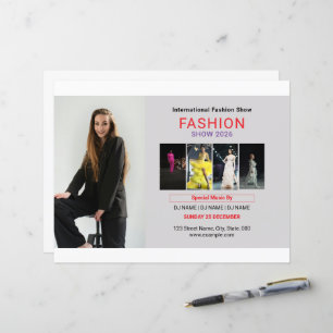 Plantilla de folleto de desfile de moda