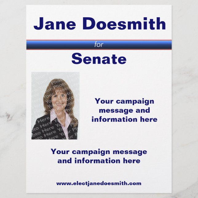 Plantilla de folleto de elecciones políticas (Frente)