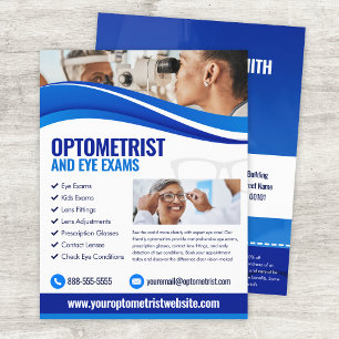 Plantilla de folleto de examen de ojos de optometr