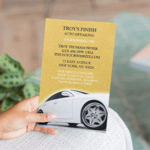 Plantilla de folleto de lavado de autos de detaili