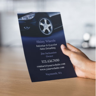 Plantilla de folleto de lavado de autos de detaili