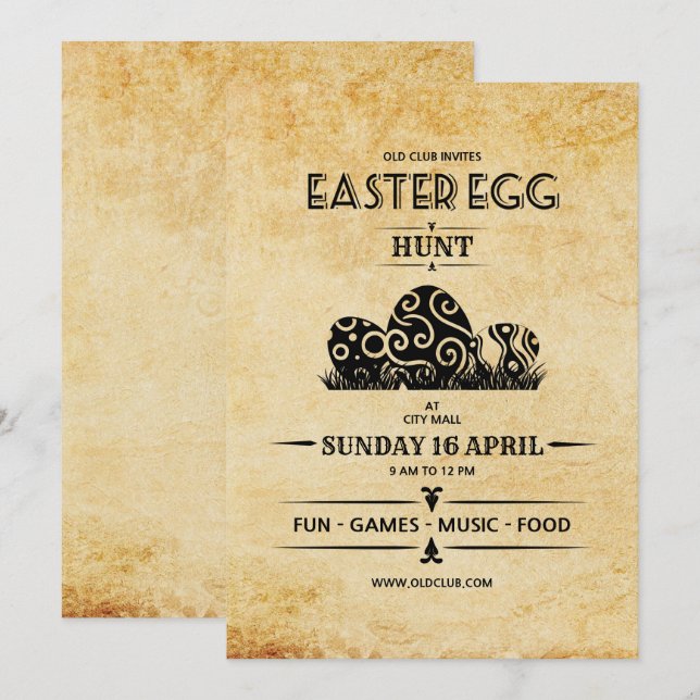 Plantilla de folleto de parte de Pascua (Anverso / Reverso)