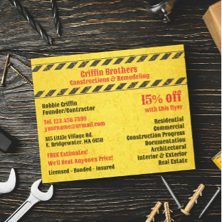 Plantilla de Folleto de Servicios de Construcción