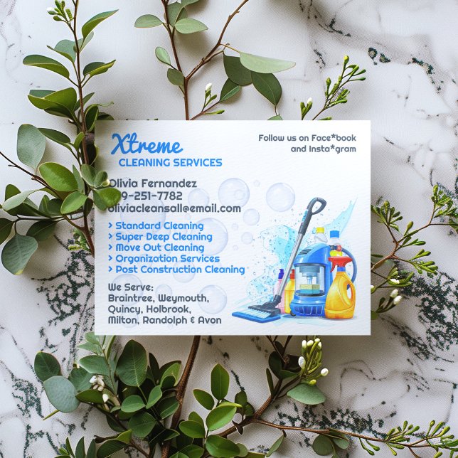 Plantilla de folleto de servicios de limpieza para (Subido por el creador)