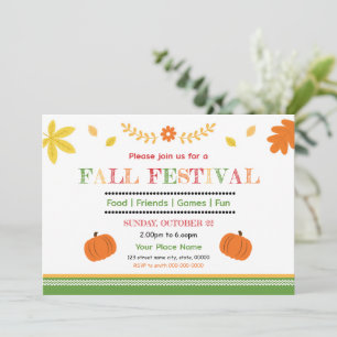 Plantilla de Folleto del Festival de Otoño