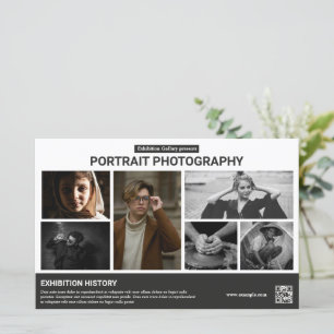 Plantilla de folleto para exposición de fotografía