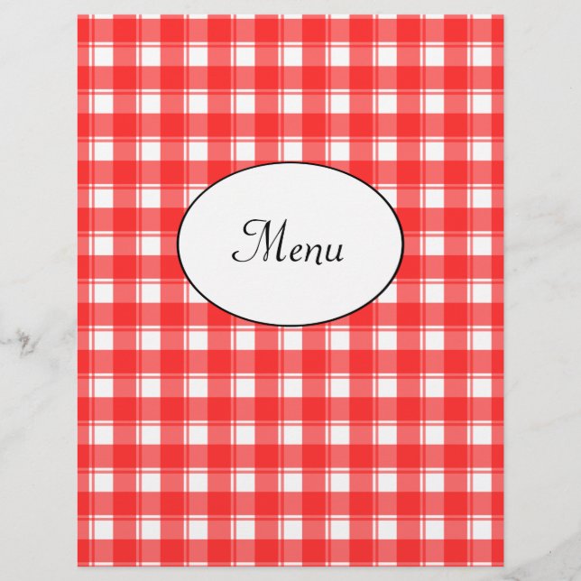 Plantilla de folleto personalizado de menú de rest (Anverso)