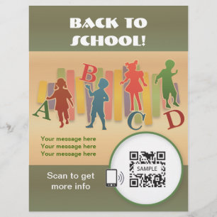 Plantilla de folleto Semana de las Escuelas