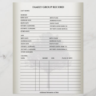 Plantilla de formulario rellenable de genealogía d