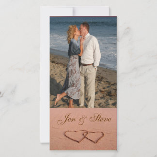 Plantilla de foto de amor en la playa