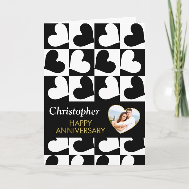 Plantilla de foto de Aniversario del Corazón de Or (Anverso)