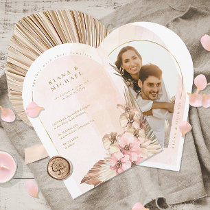 Plantilla de foto de boda Boho Oasis Arch ID959