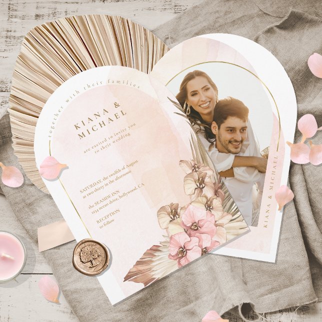 Plantilla de foto de boda Boho Oasis Arch ID959 (Subido por el creador)