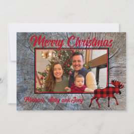 Plantilla de foto de cuadros rojos clásicos rústic