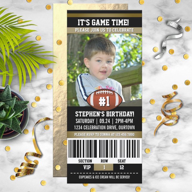 Plantilla de foto de cumpleaños de fútbol (Subido por el creador)