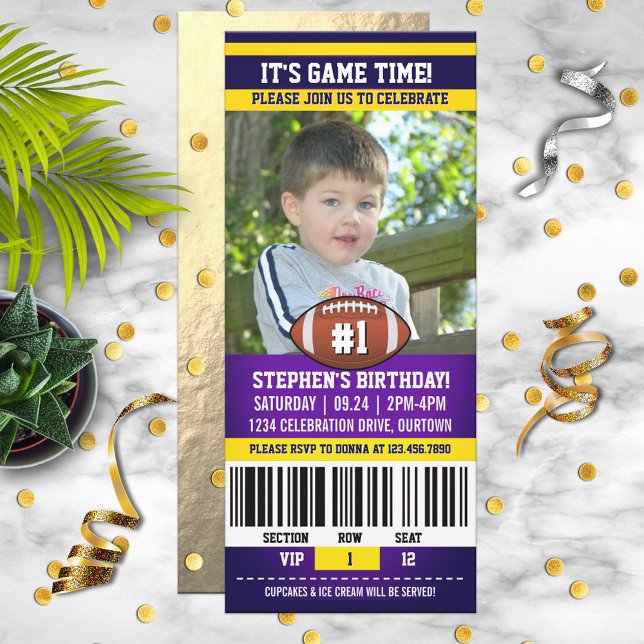 Plantilla de foto de cumpleaños de fútbol (Subido por el creador)