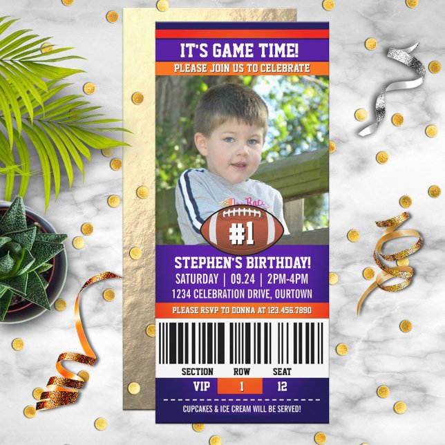 Plantilla de foto de cumpleaños de fútbol (Subido por el creador)