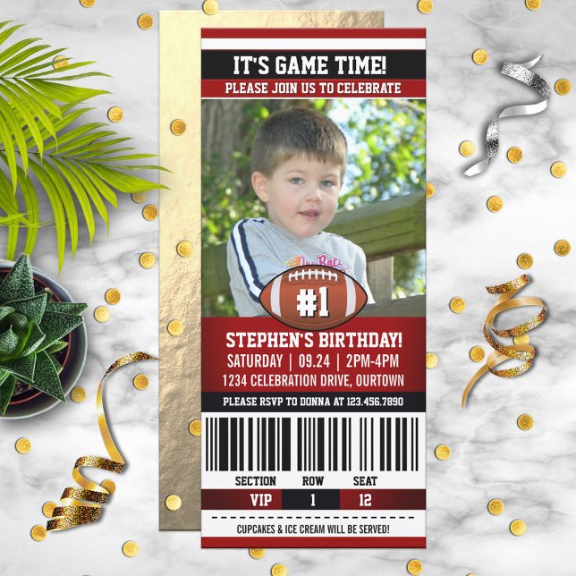 Plantilla de foto de cumpleaños de fútbol (Subido por el creador)