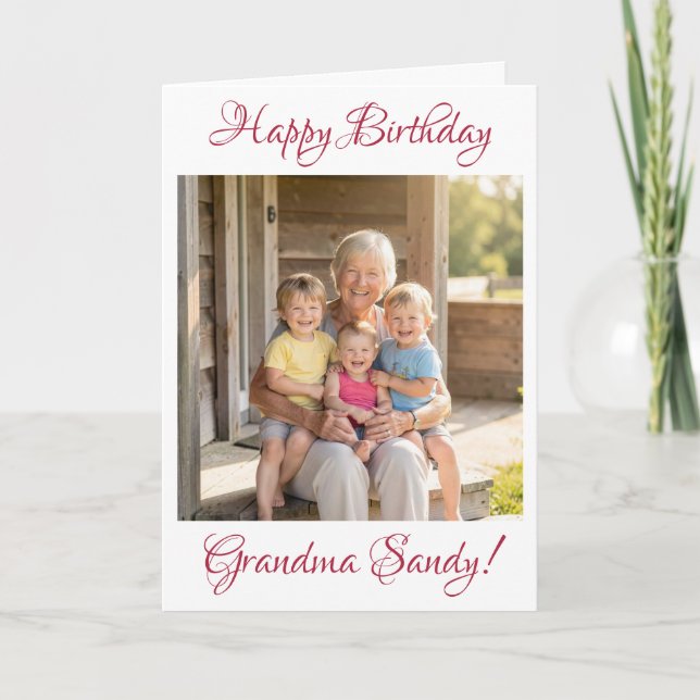 Plantilla de foto de cumpleaños personalizada para (Anverso)