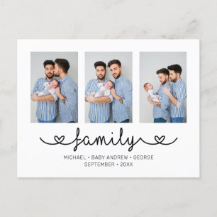 Plantilla de foto de familia LGBT con texto person