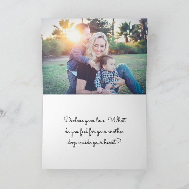 Plantilla de foto de flores rosadas Día de la Madr (Interior)