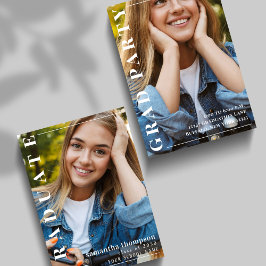 Plantilla de foto de graduación minimalista modern