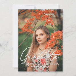 Plantilla de foto de graduado personalizada naranj