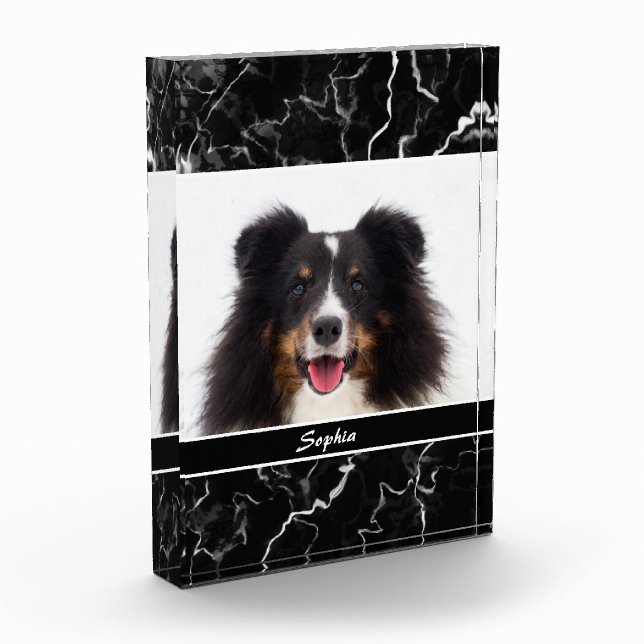 Plantilla de foto de mascota personalizable con as (Izquierda)